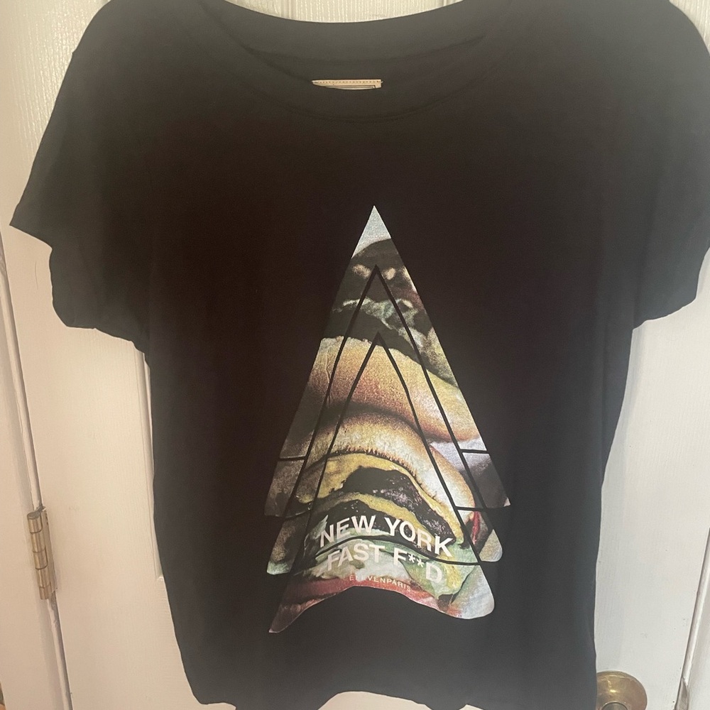 Eleven Paris”Life is a joke “Black Graphic Tee